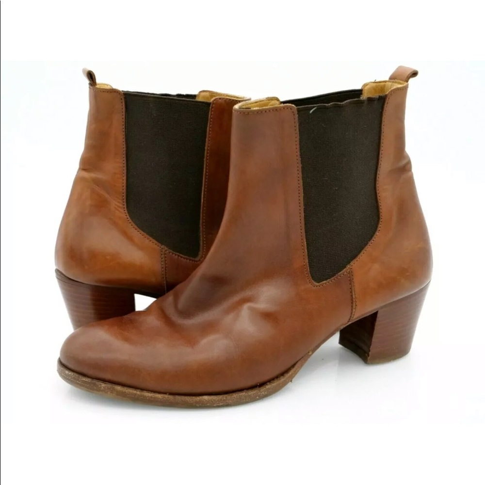 Rive Gauche Womens Leather Italian Chelsea Boots